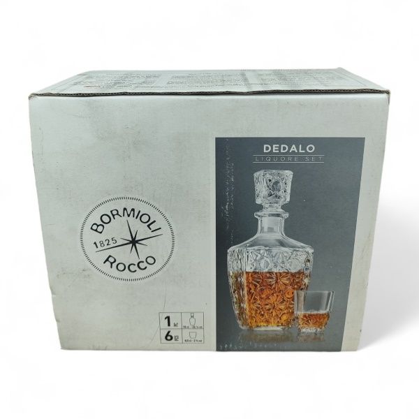 Jogo Garrafa Com 6 Copos Licor Bor 226 Bo...