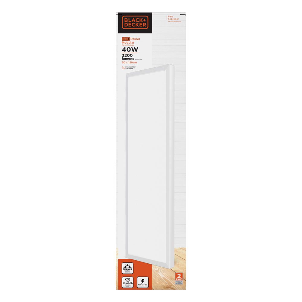 Painel Led 40W Modular Ret 6500K BR Slim B&D