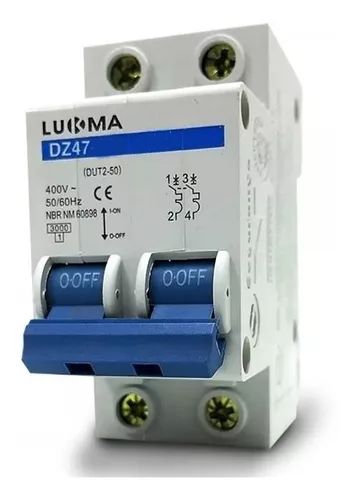 Disjuntor Bipolar 25A Lukma