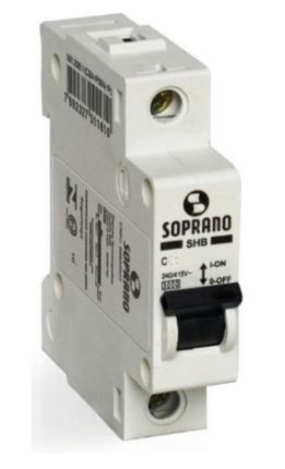 Disjuntor Unipolar 16A Soprano