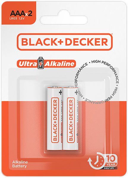 Pilha Alcalina Aaa Blister C/02 B&D 
