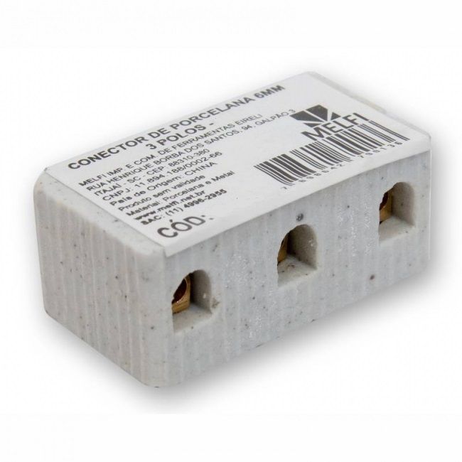Conector Porc Tripolar 16mm 50A Melfi