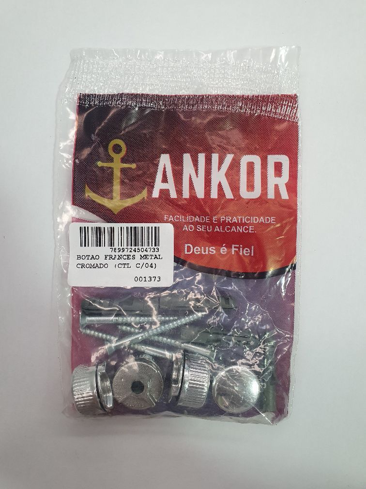 Botao Frances Metal Cr C/4 - 1373 Ankor