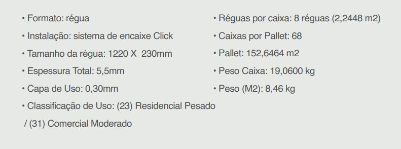 Piso Vinilico Spc Click EcoPremium, Regua...