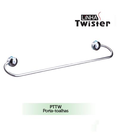 Porta Toalhas 45Cm Twister Steel