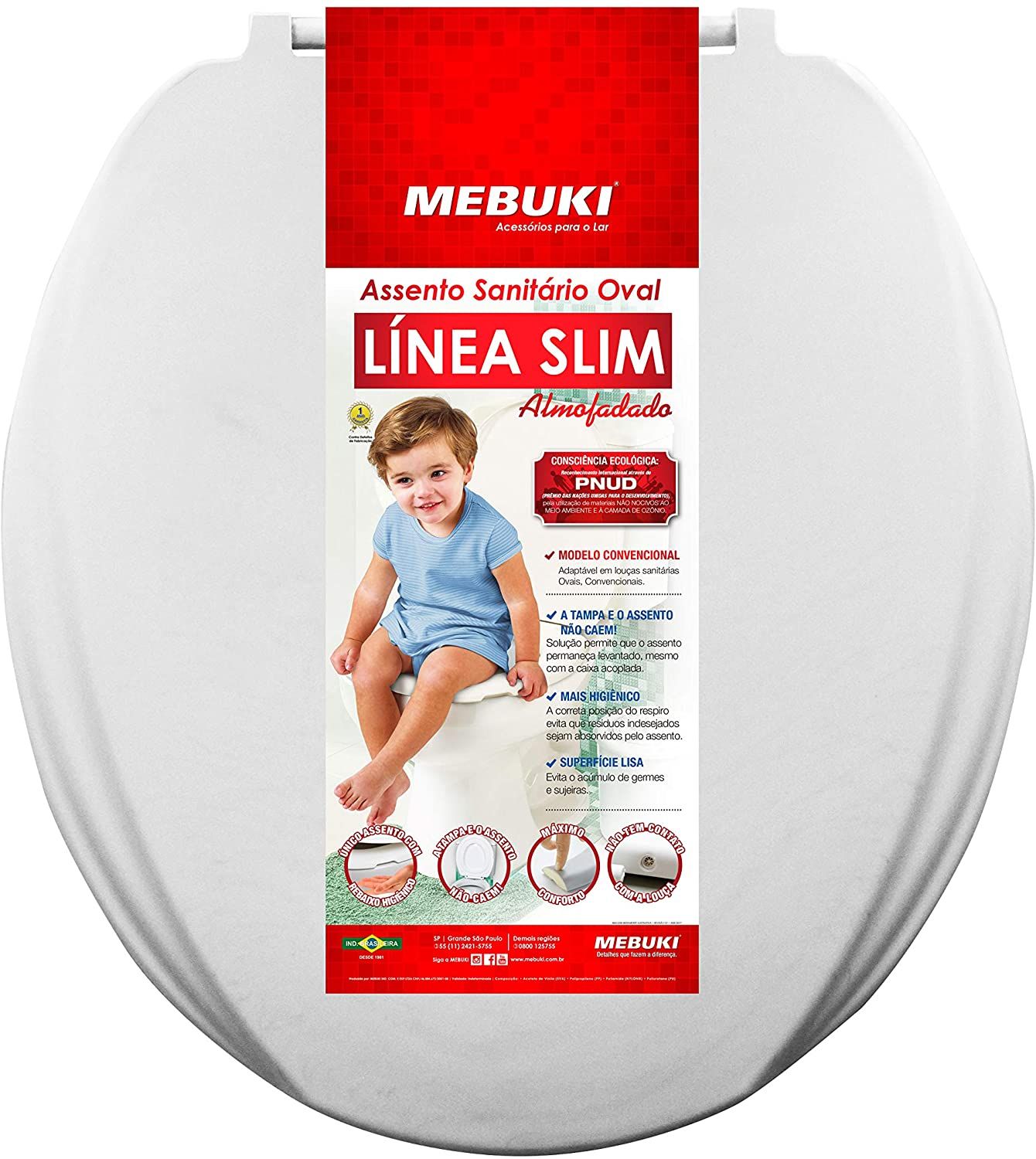 Assento Almof Oval Slim BR Mebuki