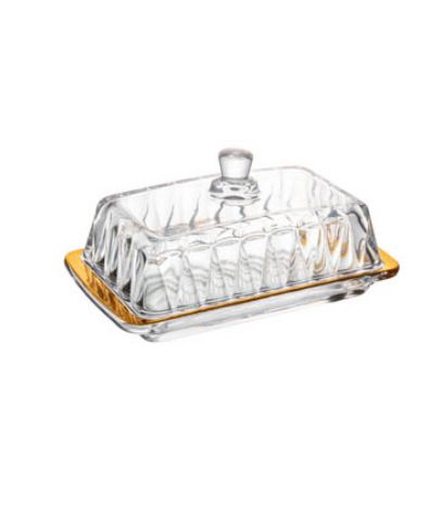 Manteigueira Cristal Fio De Ouro 220374 Lyor