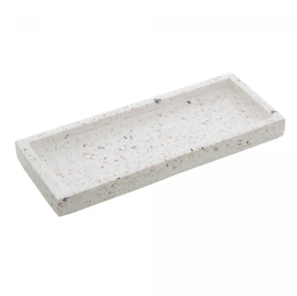 Bandeja Retangular Marmore Terrazo 25x10C...