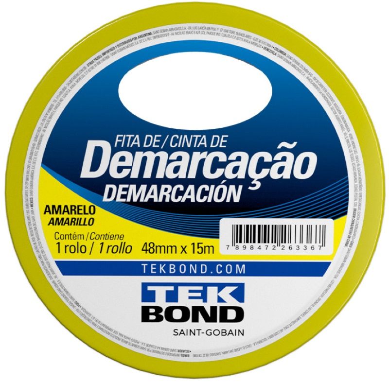 Fita P/ Demarc Amarela C/ Ades 48mmx15Mt ...
