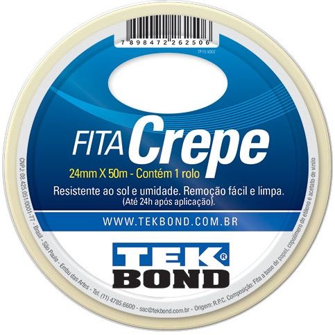 Fita Crepe 24mmx50Mt Tekbond 