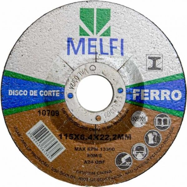 Disco De Desbaste Ferro 4.1/2 - 115X6,4 M...