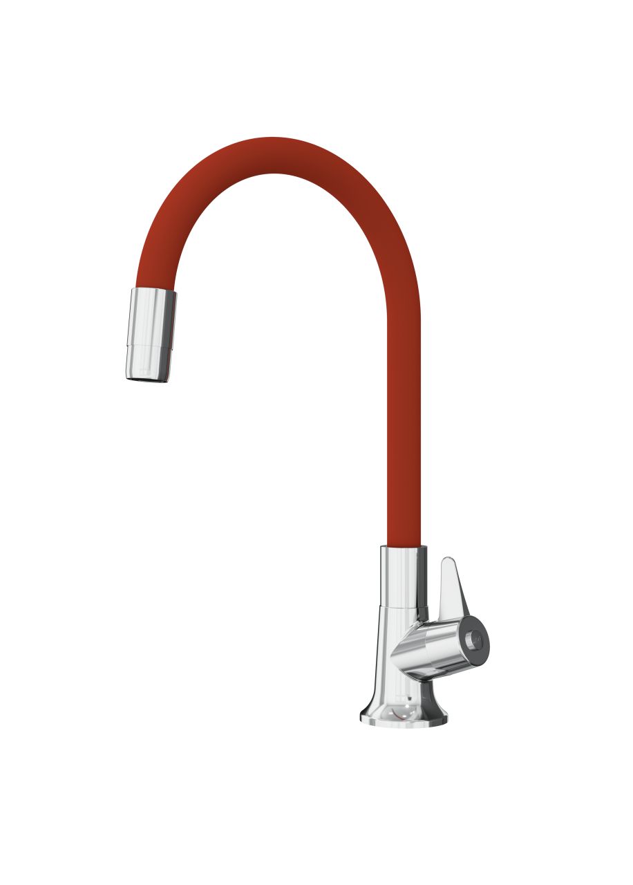 Torneira Bica Movel Mesa C/ Tubo Flex Ver...