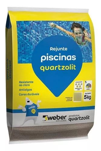 Rejunte Porc 5Kg Piscinas BRanco Quartzolit