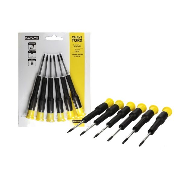 Chave Torx com 6 Peças para Celular 056-0...