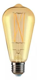 Lampada Led Filamento St64 Ambar 03W 2200...