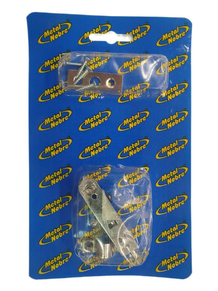 Ferrolho Cromado Latao 6Cm Metal Nobre