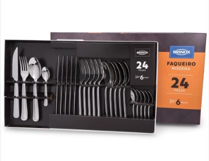 Faqueiro 24Pc Moderna 5119/102 Brinox 