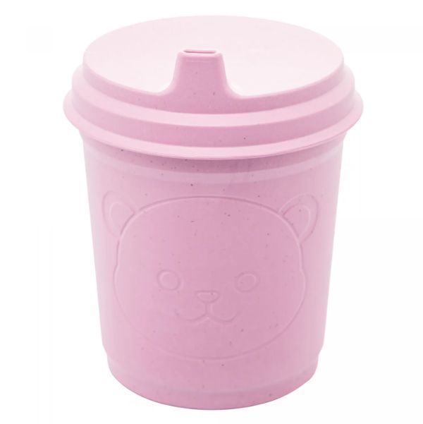Copo Com Tampa Bambu e PP Baby Bear 400ml...