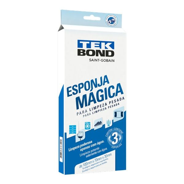 Esponja Magica Embalagem C/03Un 00302 Tek...