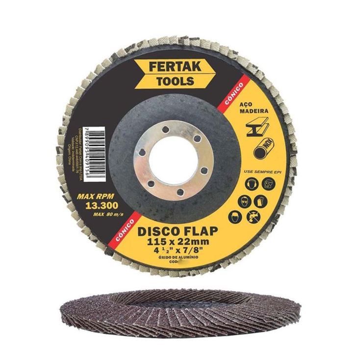 Disco Flap 4 1/2 115mm Gr 80 Fertak