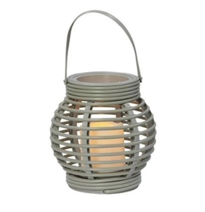 Lanterna C Led Cesto Cinza Plastico 16X16...