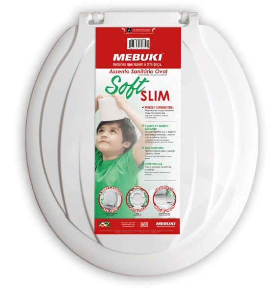 Assento Sanit Soft Slim BR Mebuki