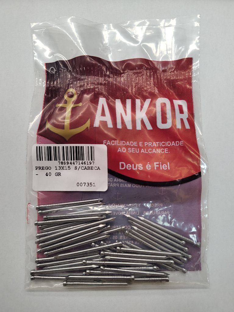 Prego Encartelado 13X15 S/C - 7351 Ankor