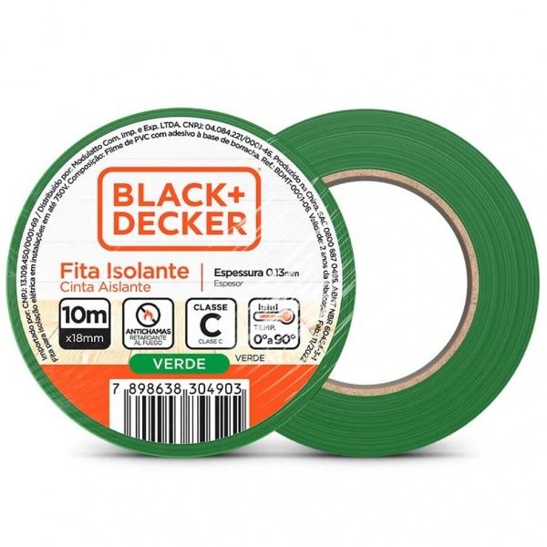 Fita Isolante 18mmx10M Ve B&D