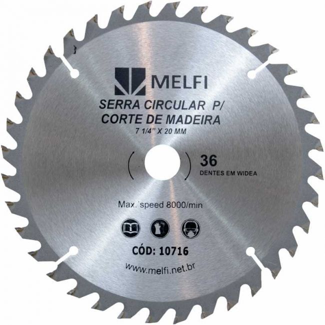 Serra Circular 36D 7.1/4X20mm Melfi