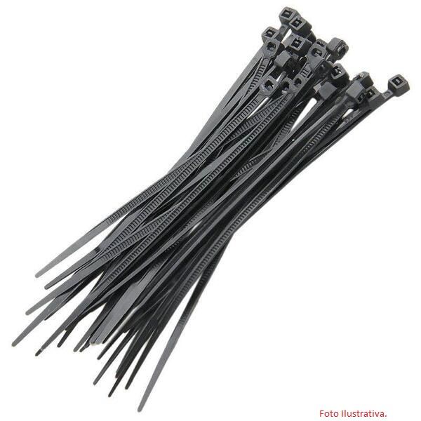 Abracadeira Nylon 3,6mm x 150mm Preto Pac...