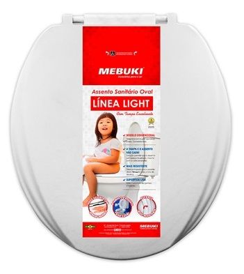 Assento Pvc Oval Linea Light BR Mebuki