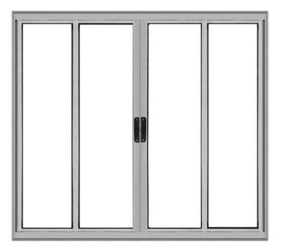 JANELA ALUM BR 100X120 4FL S/ BAND SMG