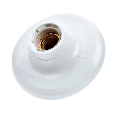 Plafonier C/Soq De Porcelana E-27 BR Demi