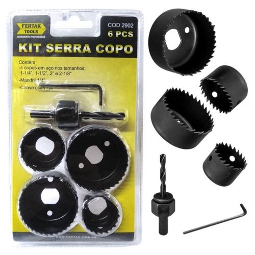 Jogo Serra Copo C/ 6 Peças Fertak