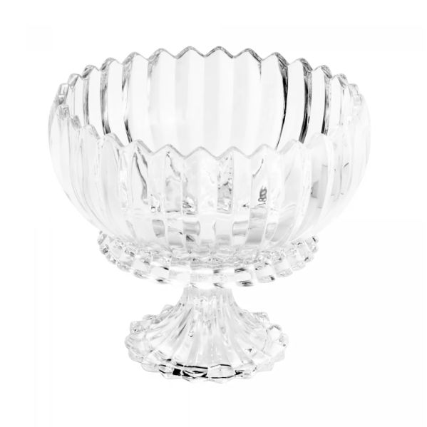 Centro de Mesa Decorativo Cristal com Pé ...