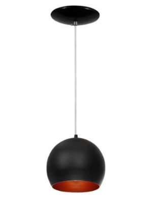 Pendente Bola Preto Micro C/ CoBRe Enerlux