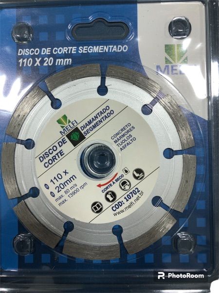 Disco Diamantado Segmentado 4.1/2 110X20X...
