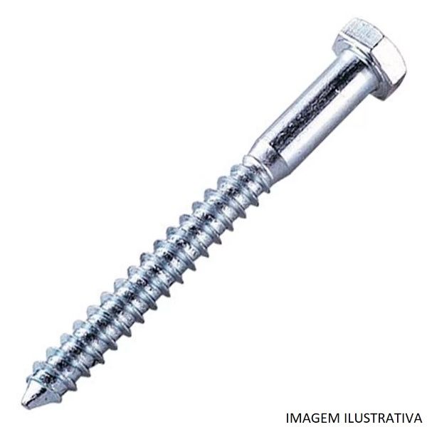 Parafuso Sext Mad Rp Zi 5/16X65