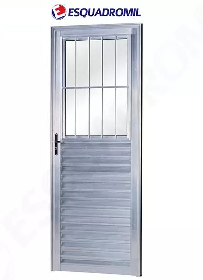 Porta Alum Postigo Venez 210X80 Dir Esqua...