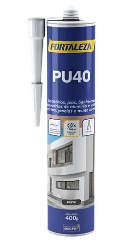 Adesivo Pu40 Cinza 400Gr Fortaleza