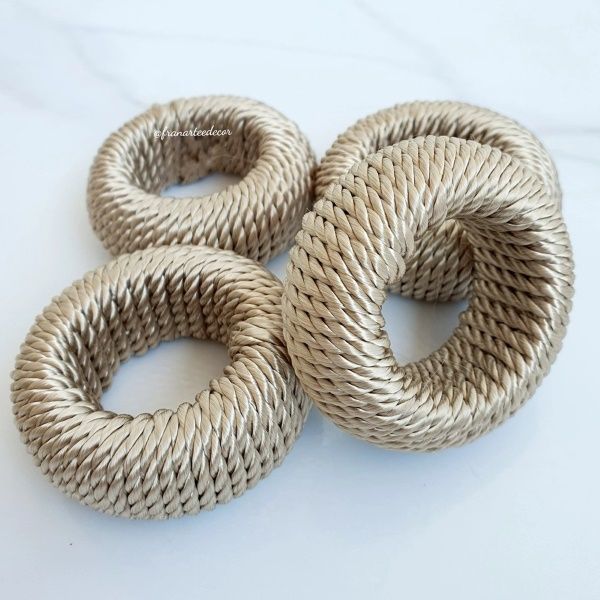 Argola De Guardanapo Rayon 04 Pc Aspargos