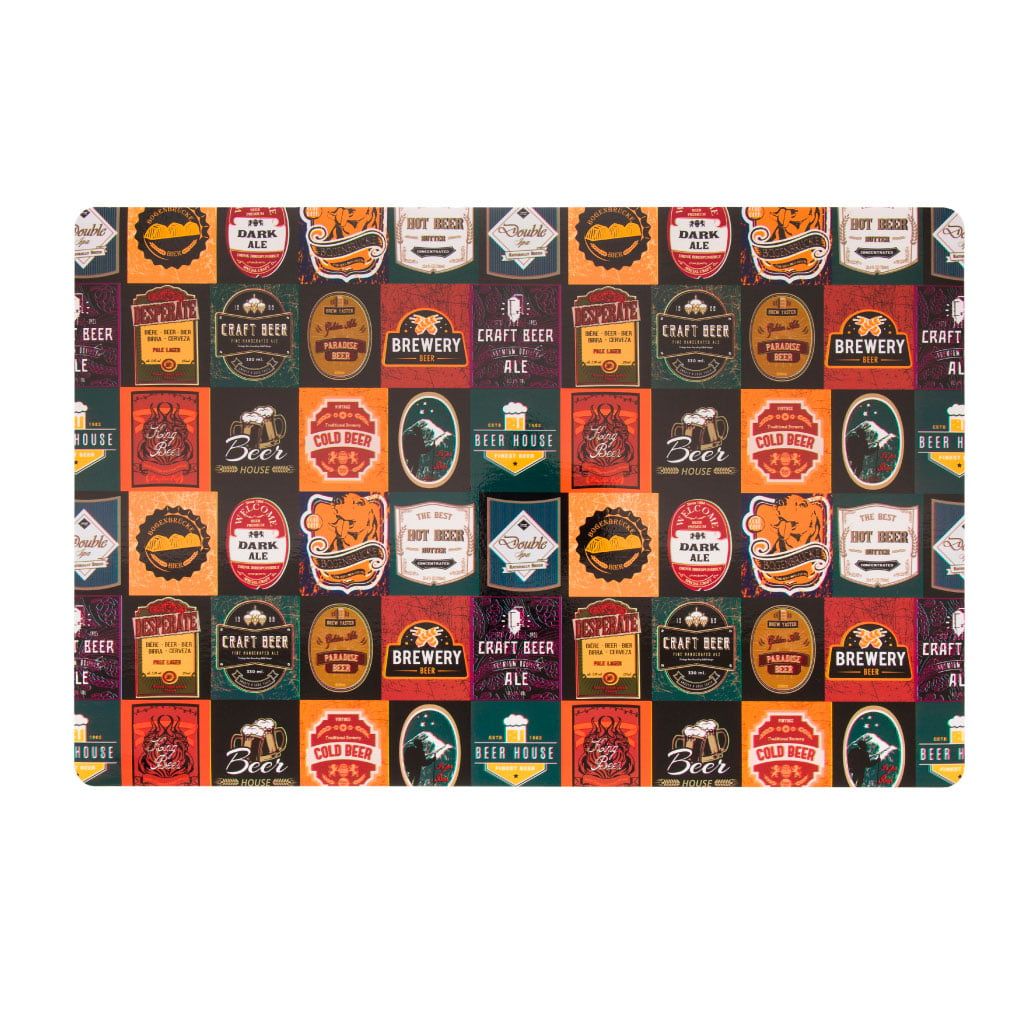 Jogo Americano Pvc Print Beer Stamps