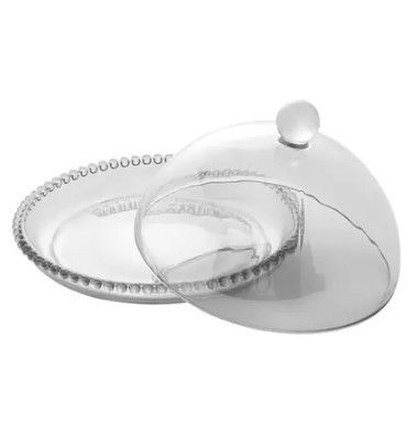 Queijeira Cristal Pearl 20X12 Cm 28268 Wolff