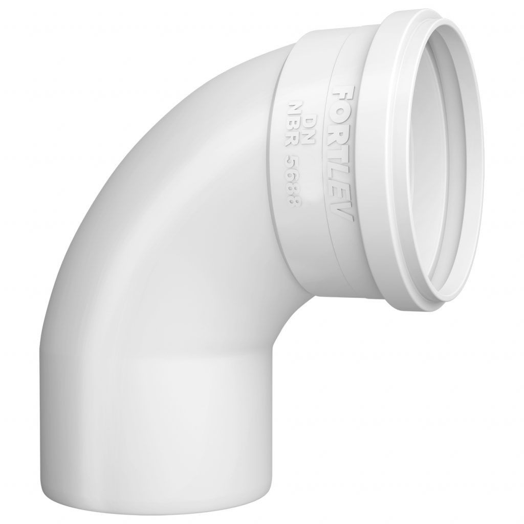 Curva 90 Curta Esg 75mm Fortlev