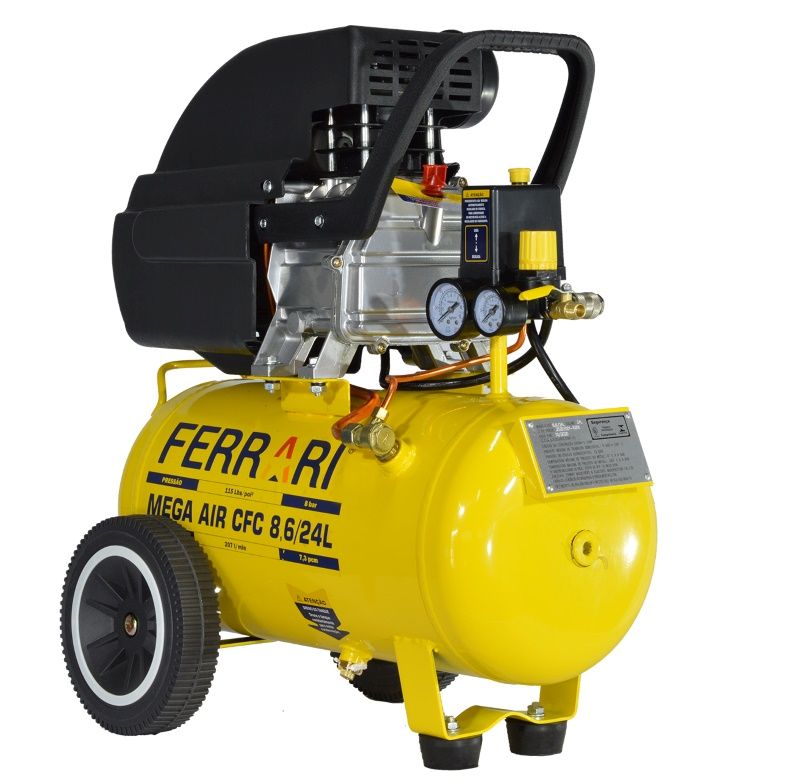 Compressor De Ar Cfc 8,6/24L 127V 2Hp Fer...