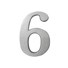 Numero Resid 6 Aluminio Global Plastic