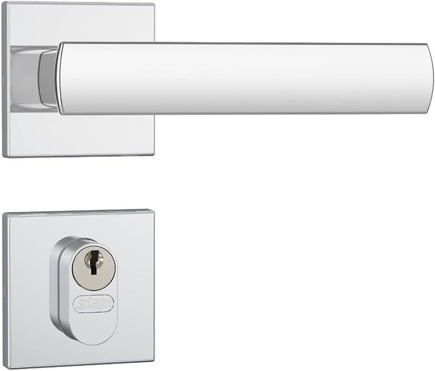 Fechadura 803/35 Roseta Quadrada Inox Stam