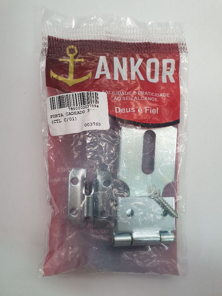 Porta Cadeado Zinc 3 - 3765 Ankor
