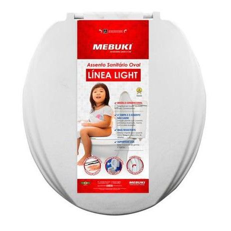 Assento Pvc Oval Linea Light Cz Mebuki