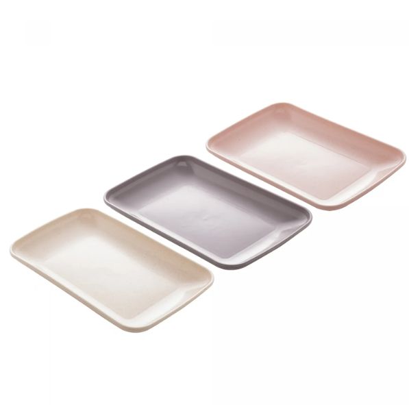 Travessa Bambu PP Lines Salmão 24cm 22123...